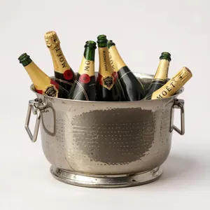 Bandeja para Bebidas de Acero Inoxidable Resistente, con Doble Pared Aislada, para Catering, Hoteles, Restaurantes y Bares - Product Image 1