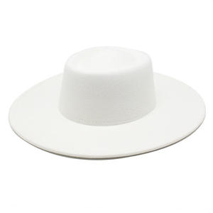 Fashion Polyester Fedora <b>Hat</b> for Women <b>Men</b> Classic Character Casual <b>Flat</b> Wide Brim Jazz Cap - Product Image 6