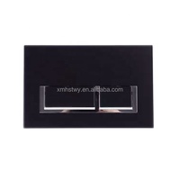 Réservoir encastré mural de bas niveau et cadre pour casseroles suspendues au mur uniquement FS2001-G avec pièces complètes et plaque affleurante