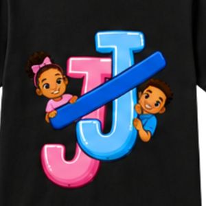 เสื้อยืดคอกลมแขนสั้นสีดำสำหรับวัยรุ่นพร้อมดีไซน์ตัวอักษรประสานกันสำหรับโรงเรียน เสื้อผ้าสตรีทแวร์สวมใส่สบายทุกวัน - Product Image 4