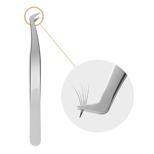 Pinzas de Precisión para Extensión de Pestañas de Acero Inoxidable, Pinzas para Pestañas de Volumen para Profesionales - Product Image 5