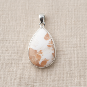 <b>Top</b> Quality Scolecite Teardrop Pendant 925 Sterling Silver <b>Rose</b> Gold Yellow Gold Plated Healing Gemstone Jewelry for Anniversary - Product Image 4