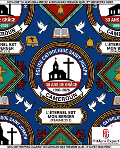 Customized African Wax Print Fabric Supplier Church Convention Anniversary Celebration Fundraising Textile Manufacturer - Product Image 2