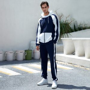 Conjuntos Deportivos Personalizados para Hombre, Ropa Urbana 100% Algodón, Lavado Ácido con Efecto Desgastado por el Sol, Sudadera con Cierre y Pantalones Deportivos - Product Image 2