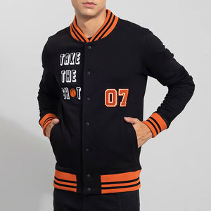 Chaqueta Varsity con Estampado Puff a Precio Económico de Fábrica, Chaqueta de Béisbol Bordada, Artículo Nuevo Más Vendido - Product Image 1