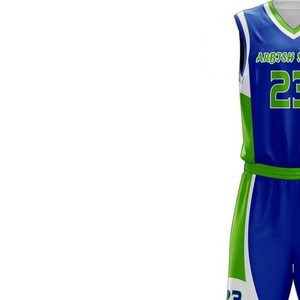 Ensemble Maillot et Short de Basketball Réversibles Haut de Gamme Anti-Transpiration Légers Personnalisables avec Logo Fourniture en Gros - Product Image 3