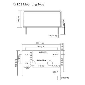 Module d'alimentation Premium FranMar 2W AC/DC 85-305VAC, type SMD FMM02-S12-S, à montage en circuit imprimé, à cadre ouvert, 12V 0.167A - Product Image 2