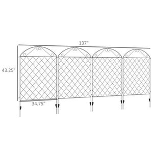 Rodent-Proof Elegant <b>Vinyl</b> Privacy Fence WPC Garden Fence with Hot Dip Galvanized <b>Frame</b> for Privacy Screens - Product Image 3