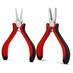 2 Pcs Professional Jewelry <b>Pliers</b> <b>Set</b> Round Nose & Flat Nose Wire Bending Shaping Tools Ergonomic Rubber Grip for Crafting - Product Image 1