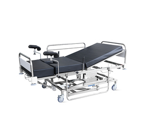 Labycare Class I Adjustable Backrest Hospital Delivery <b>Bed</b> Stainless Steel Detachable <b>Leg</b> <b>Supports</b> SKSS818DB 1 Year Warranty - Product Image 2