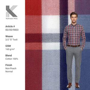 Tissus de chemiserie personnalisés de haute qualité, tissus écologiques pour chemises et surchemises pour hommes - Product Image 1