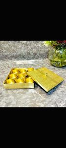 Kitchenware Antique Brass Eco-Friendly Durable Leak Proof Decorative <b>Spice</b> <b>Box</b> Storage Rack Spoon Set Kitchen Decor - Product Image 3