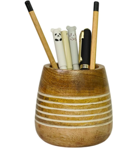 <b>Wood</b> Pen Holder <b>Solid</b> <b>Wood</b> Pen Holder Personalized Creative Multifunctional Storage Box Rectangular <b>Desk</b> Stationery Storage Box - Product Image 2