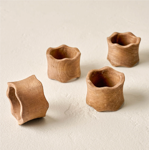 Anneaux de serviette en bois naturel, écologiques, personnalisables, de haute qualité, luxueux et modernes pour la maison, l'hôtel, le restaurant, les mariages et les fêtes - Product Image 6