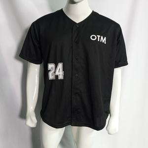 Camiseta de Béisbol Personalizada con Nombre y Números del Equipo, 100% Poliéster, Precio al por Mayor, Camiseta Deportiva de Alta Calidad para Unisex, Servicio OEM - Product Image 1
