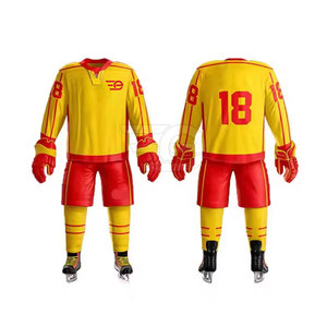 Conjunto de Uniforme de Hockey sobre Hielo Transpirable, Ropa Deportiva de Alta Gama para Equipos, Ropa Deportiva de Élite de Hockey sobre Hielo Personalizada OEM - Product Image 4