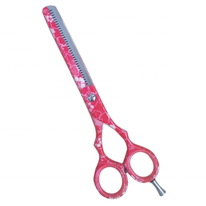 กรรไกรตัดผม Tegra Surgical สำหรับคนถนัดขวา ใบมีดเหล็กกล้าไร้สนิม 440C 28 ฟัน ด้ามจับยาง กรรไกรตัดผมระดับมืออาชีพ - Product Image 4