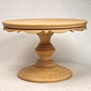 Base Redonda para Pastel de Madera con Superficie Lisa, Pedestal para Exhibición de Postres, Plataforma para Servir en la Cocina - Product Image 6