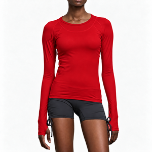 Camisetas de Compresión de Manga Larga para Mujer, Secado Rápido, Talla Personalizada, Antibacterianas, Ecológicas, Color y Logotipo Personalizables, Estilo Casual Deportivo - Product Image 4
