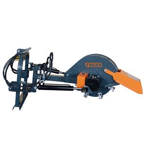Trincia Ceppi a 3 Punti PTO da 20-60 CV con Arco di Taglio di 40 Gradi, 12-18 Pollici Sotto il Livello del Terreno, Attacco Cat 1/2 per Cippatrice TMG TSG24 - Product Image 2
