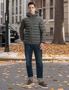 Men's <b>Waterproof</b> Puffer Jacket Wholesale Custom Logo Shiny Bubble <b>Padded</b> Winter Jacket Lightweight Quilted Outdoor <b>Coat</b> - Product Image 4