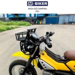 Porte-bagages avant et panier Mbiker PG1 en acier inoxydable avec sacoche de selle au design Cyberpunk pour motos, garantie 1 an - Product Image 3