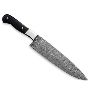 Couteau de cuisine artisanal en acier Damas avec manche en bois durable pour la préparation professionnelle des aliments et la cuisine quotidienne - Product Image 1