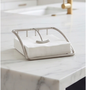 Porte-mouchoirs en métal artisanal moderne en acier au design élégant, parfait pour une utilisation élégante à la table et en vaisselle. - Product Image 2