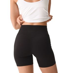 Shorts de cyclisme SoftMove pour femmes, taille haute, compressifs, extensibles, avec poches, pour la gym et le yoga - Product Image 2