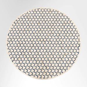 Mesa con Incrustaciones de Hueso de ILAHI, Diseño Moderno con Detalles de Ágata, Almacenamiento Portátil, Muebles para el Hogar - Product Image 3