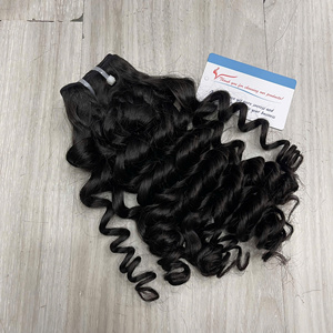 Extensiones de cabello virgen vietnamita rizado, súper doblemente tramado, suave y con volumen, al mejor precio al por mayor. - Product Image 4