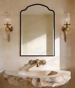 Trendy Glass Rope Royal Design <b>Mirror</b> Round Bathroom Wall <b>Hanging</b> <b>Mirror</b> Venetian Wall Sconce SN HANDICRAFTS - Product Image 1