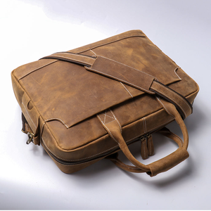 Porte-documents en Cordura personnalisé avec logo d'usine, sac de voyage pour homme, sacoche vintage pour ordinateur portable, sac de travail professionnel, sac de bureau à fermeture éclair - Product Image 4