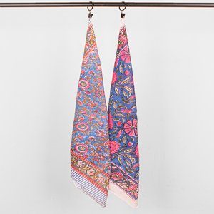 Organic Cotton Natural Dye Vintage Style Bandana Eco-friendly Fashion Accessory Unisex <b>Square</b> <b>Scarf</b> Handkerchiefs Craftjaipur - Product Image 2