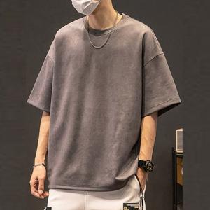 Nouveauté : T-shirt en coton épais 275 g/m² de la collection été, coupe ample, épaules tombantes, manches courtes pour homme - Product Image 4