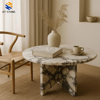 Tables d'appoint en marbre en gros, étanches et polyvalentes, pour usage intérieur (hôtels et maisons), et pour projets de construction hôtelière