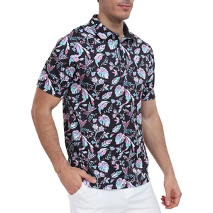 Chemises pour hommes en coton 100% tricoté, style actuel, sublimation, respirantes, séchage rapide, anti-rides, durables - Product Image 3