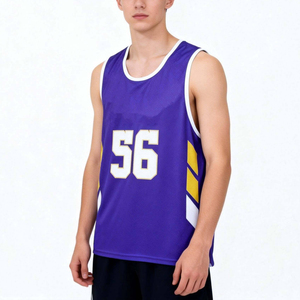 Maillot de lacrosse sans manches personnalisé pour homme, débardeur de basketball respirant, vert et jaune vif, vêtements par sublimation - Product Image 2
