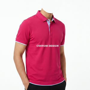 Camisa de Hombre con Logotipo Personalizado, Manga Corta, Cierre de Botones, Estilo Casual, Transpirable, Tejido Piqué, Corte Regular, 100% Algodón - Product Image 1