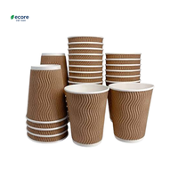 Gobelet en papier jetable écologique de qualité supérieure en pâte vierge, de qualité alimentaire, haute résistance, anti-fuite, pour café et eau chaude, pour la vente au détail