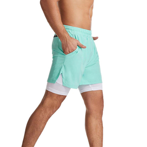 Pantalones Cortos Deportivos de Color Sólido para Hombre, para Correr, Entrenar, Gimnasio, Ropa Casual Masculina, Fitness, Jogging - Product Image 2