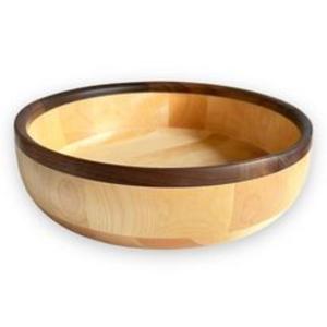 Tazón decorativo de madera natural para servir, tazón de madera hecho a mano de primera calidad para ensaladas, para decoración moderna del hogar. - Product Image 5