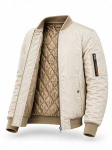 High Quality Wholesale Winter <b>Men's</b> High Street Style Stand Collar Quick Dry Nonwoven Nylon <b>Suede</b> Zipper Solid 100% Cotton - Product Image 4