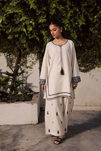 Salwar Kameez en coton noir brodé, coupe ample, longueur cheville, style traditionnel indien pakistanais, pour femme, décontracté, pour fêtes et mariages - Product Image 5
