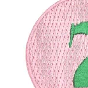 Pretty Girl Number 7 <b>Patch</b> Pink & Green Embroidered Number Applique Iron On Sew On Badge for <b>Jackets</b> Bags Hats DIY Apparel - Product Image 3