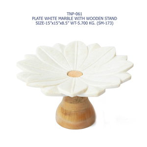Bandeja para Velas de Mármol Blanco Divine Lotus, Elegante Plato Decorativo Festivo para Fiestas Navideñas, Adorno de Piedra Premium, Precio al por Mayor - Product Image 4