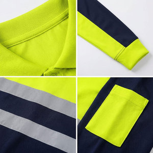Custom Logo Security Work <b>Polo</b> T-<b>shirt</b> EN ISO 20471 Ansi Class <b>3</b> High Visibility Reflective Safety <b>Shirt</b> - Product Image 6