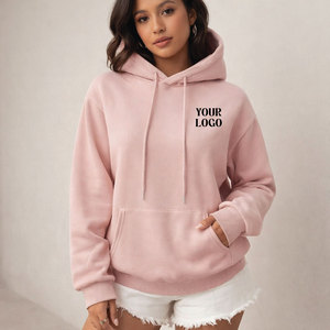 Sweat-shirt à capuche surdimensionné personnalisé pour femme, 100 % coton molletonné français, épais, à épaules tombantes, style streetwear décontracté - Product Image 1