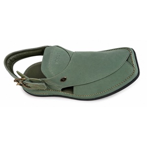 Genuine Leather LEATHER STUDIO Peshawari Chappal Ankle Strap Open Toe Buckle Closure Breathable Lightweight Customized Sandals - Product Image 2