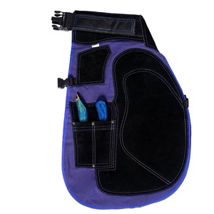 Chaps de fermeur professionnel en cuir de vachette, réglables, pour le sablage des sabots, protection des jambes, outil de travail - Product Image 4